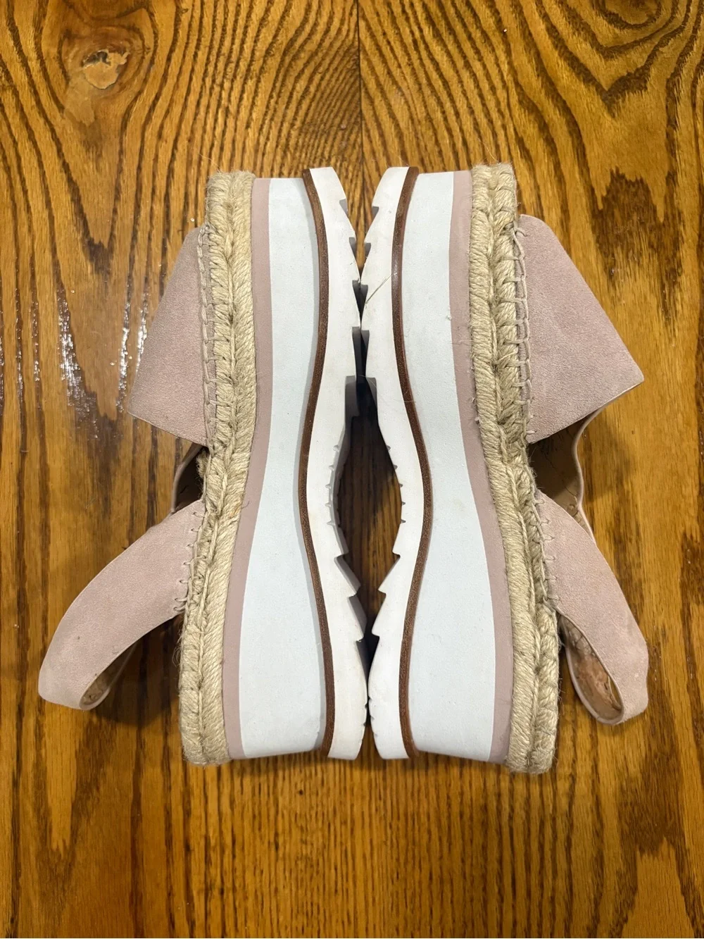 Marc Fisher Platform Espadrille Sandals in Blush Pink - Women